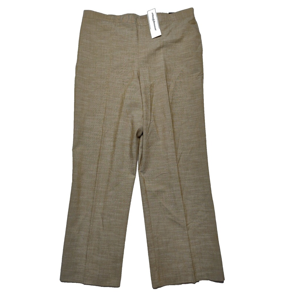 Alfred Dunner Desert Oasis Pull-On Bamboo Pants - Women Size 16 Short NEW